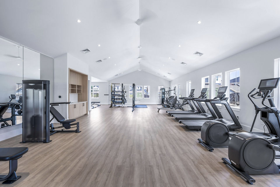 fitness center at Alta Oak and Pine Apartments