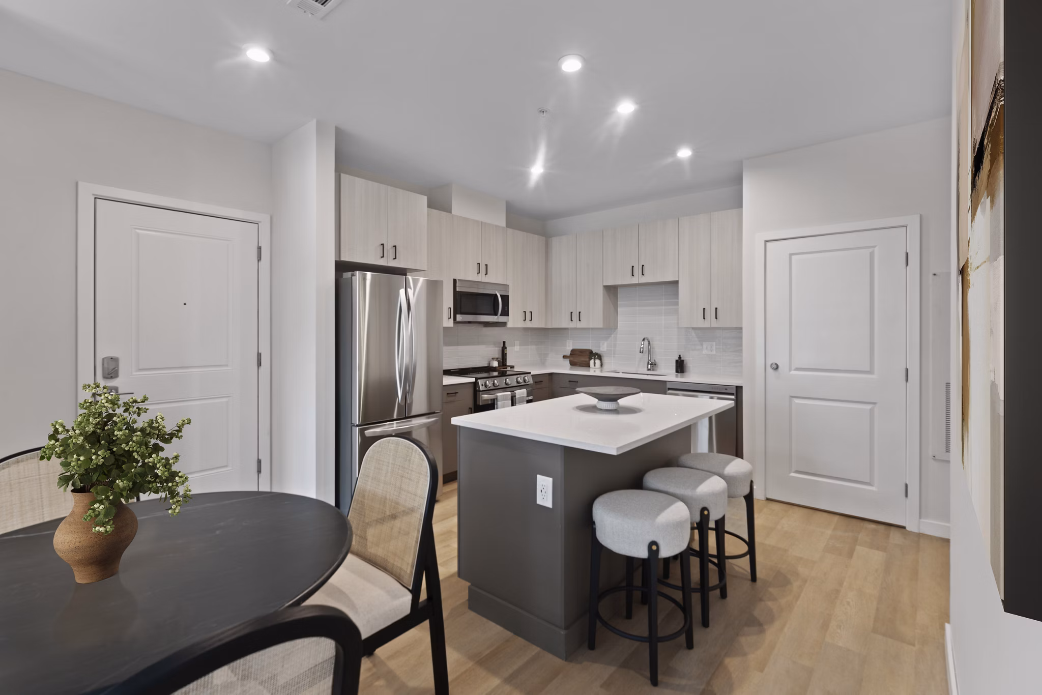 kitchen at Alta Oak and Pine Apartments 