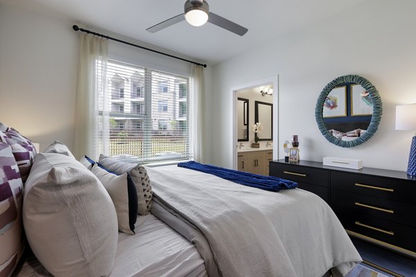 bedroom at The Bower Apartments