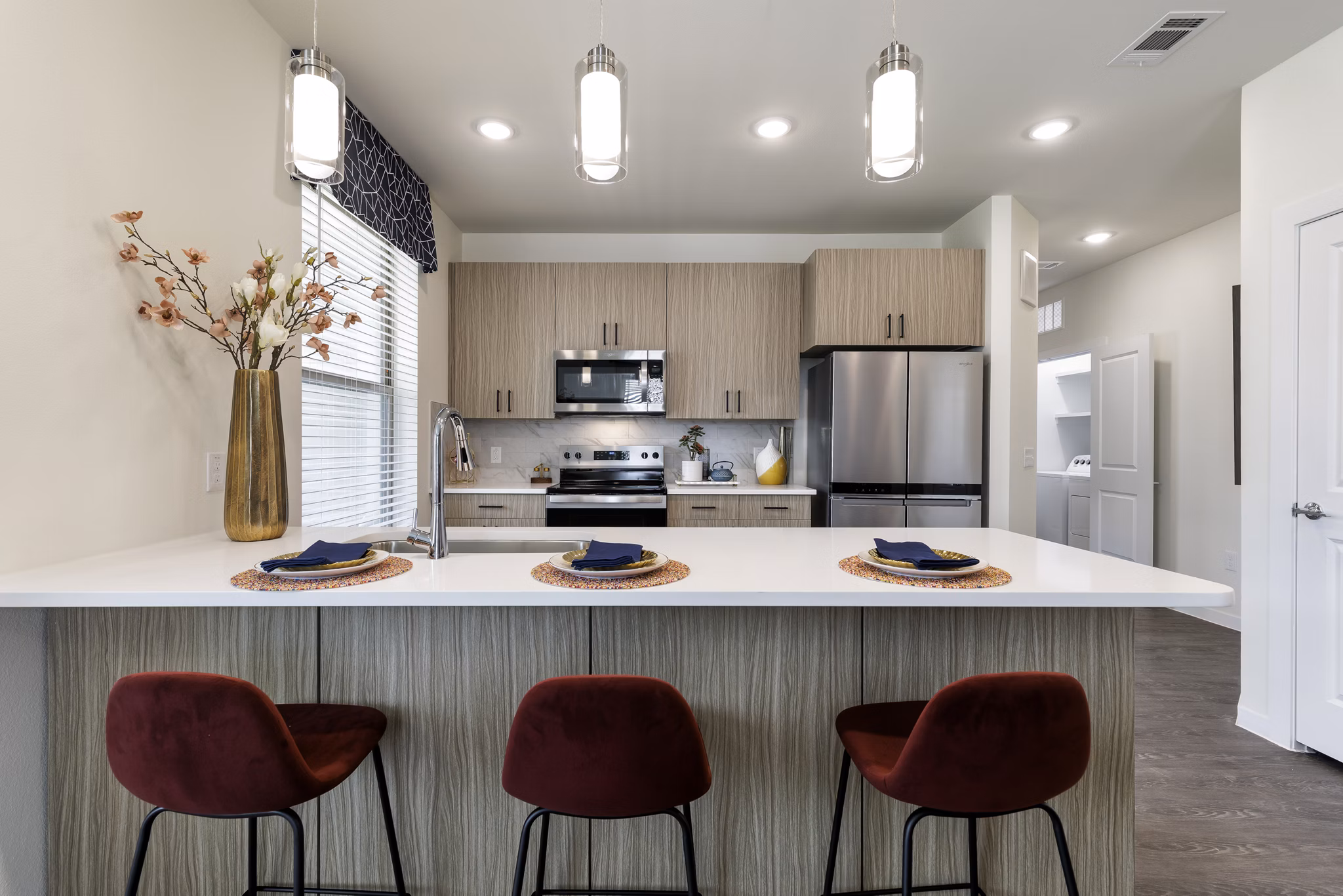 kitchen at The Bower Apartments 