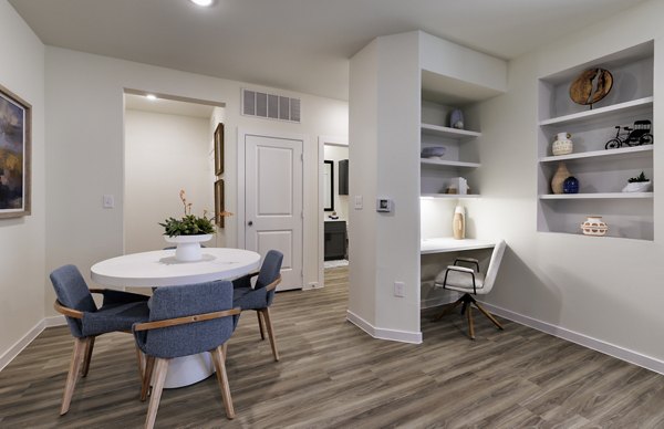 living room at The Bower Apartments
