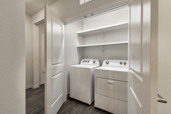 laundry room at The Bower Apartments