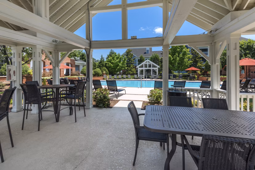 patio at The Residences at Wakefield Apartments