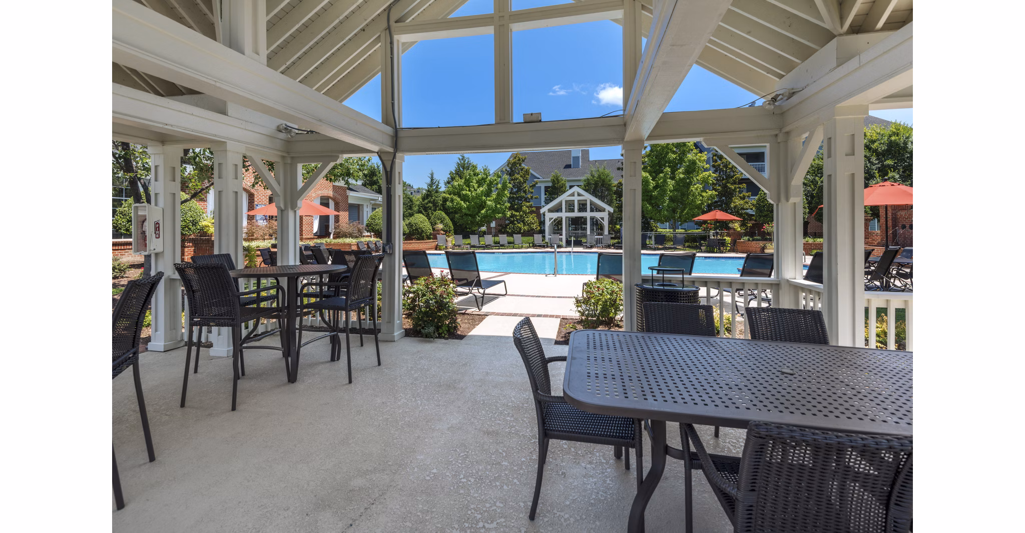 patio at The Residences at Wakefield Apartments