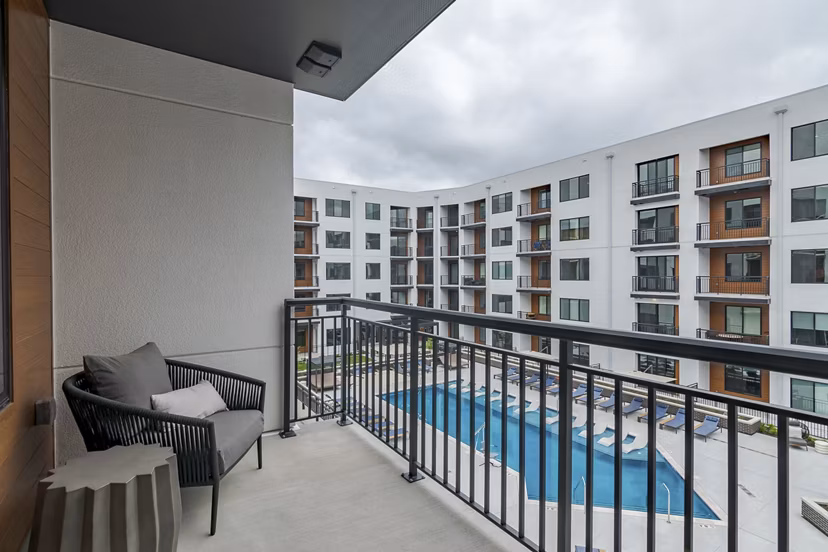 patio/balcony at The Hudson Apartments