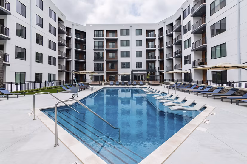 pool at The Hudson Apartments