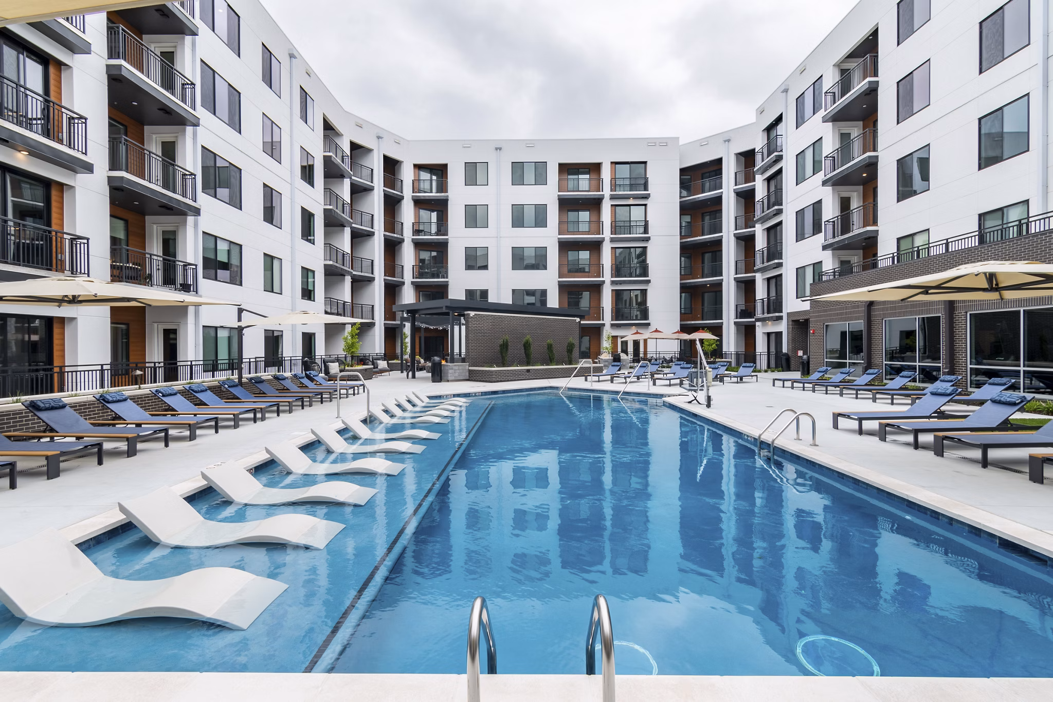 pool at The Hudson Apartments