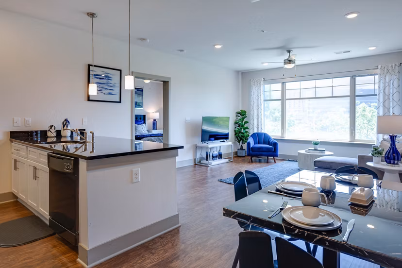 dining area at Edge Flats Apartments