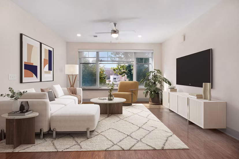 living room at Edge Flats Apartments