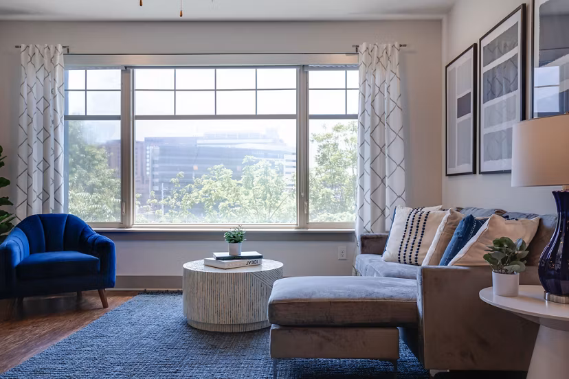 living room at Edge Flats Apartments