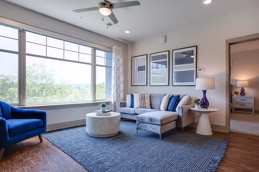 living room at Edge Flats Apartments