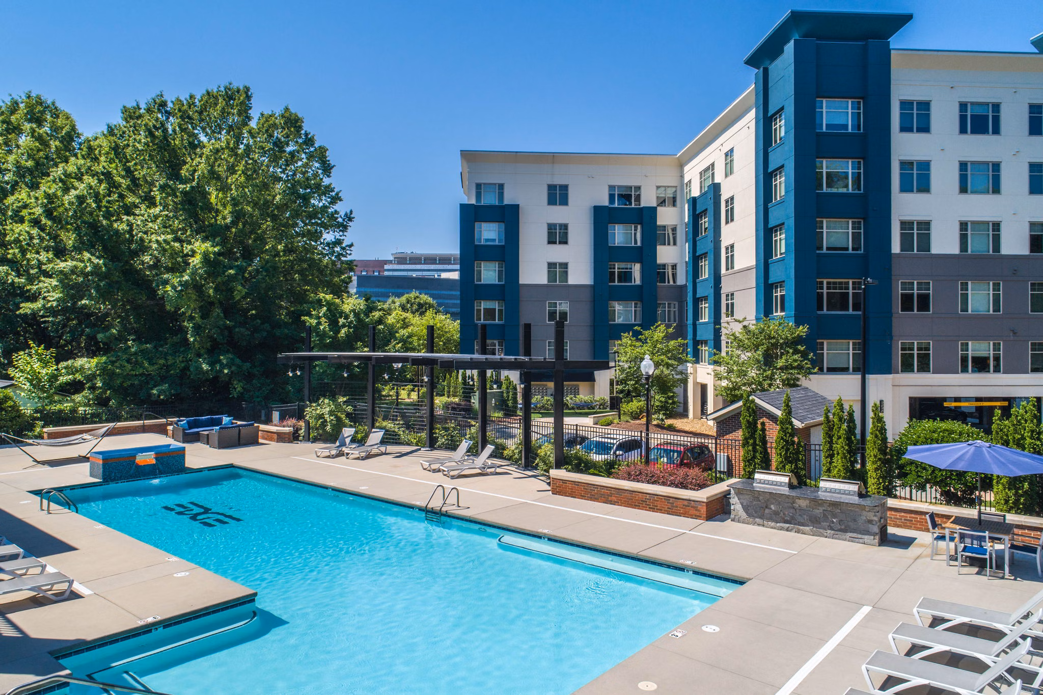 pool at Edge Flats Apartments