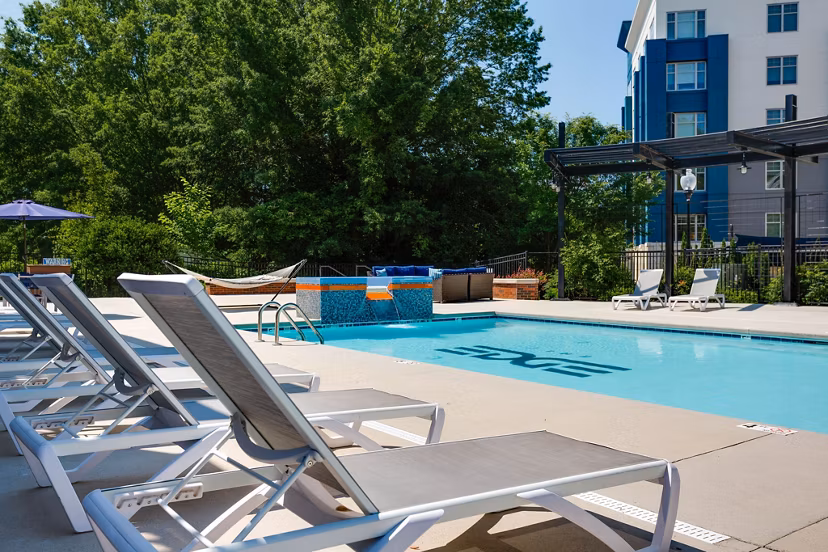 pool at Edge Flats Apartments