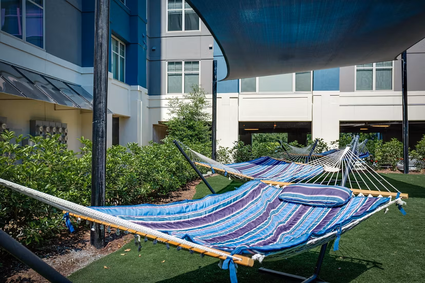 courtyard at Edge Flats Apartments
