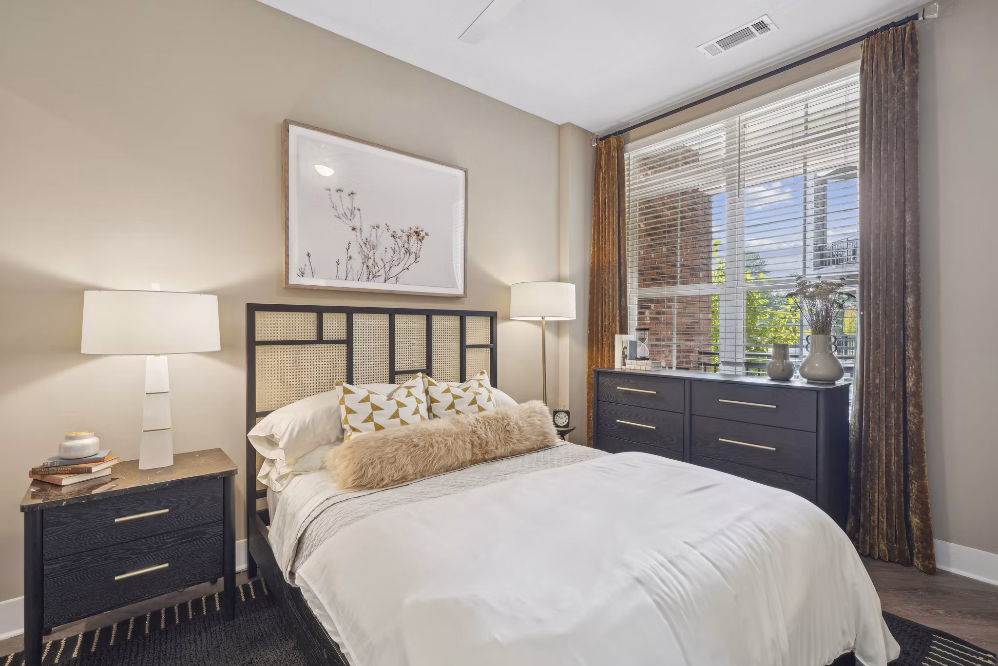 bedroom at The Hartley at Blue Hill Apartments