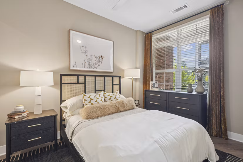bedroom at The Hartley at Blue Hill Apartments
