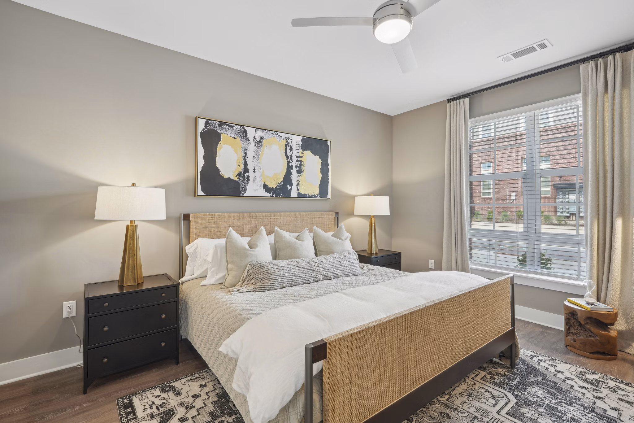 bedroom at The Hartley at Blue Hill Apartments