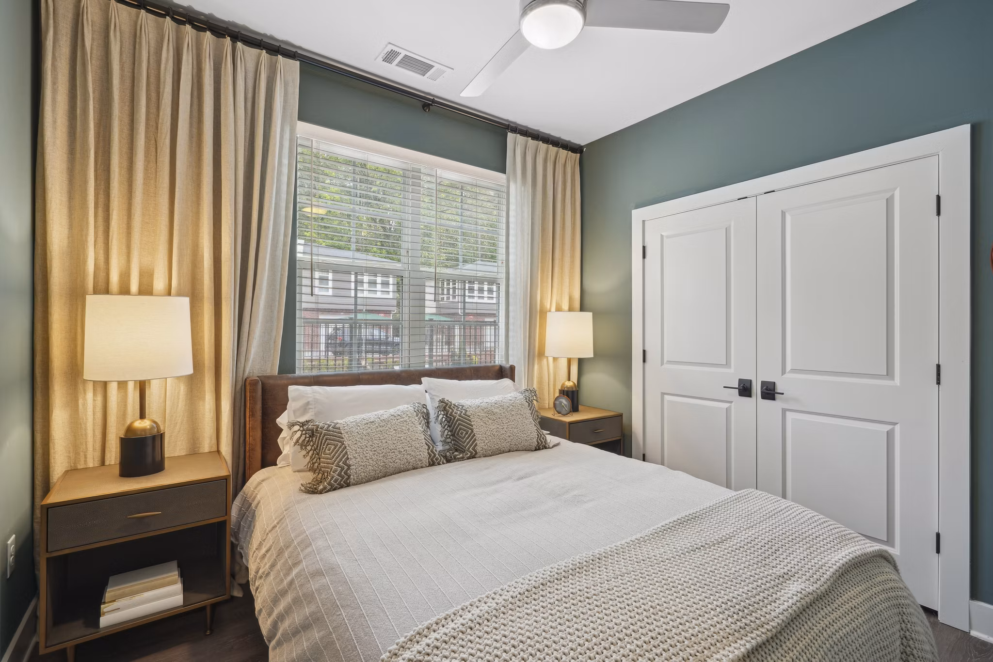 bedroom at The Hartley at Blue Hill Apartments