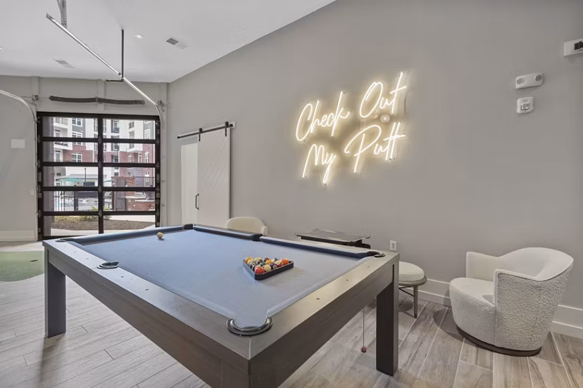 clubhouse at The Hartley at Blue Hill Apartments 