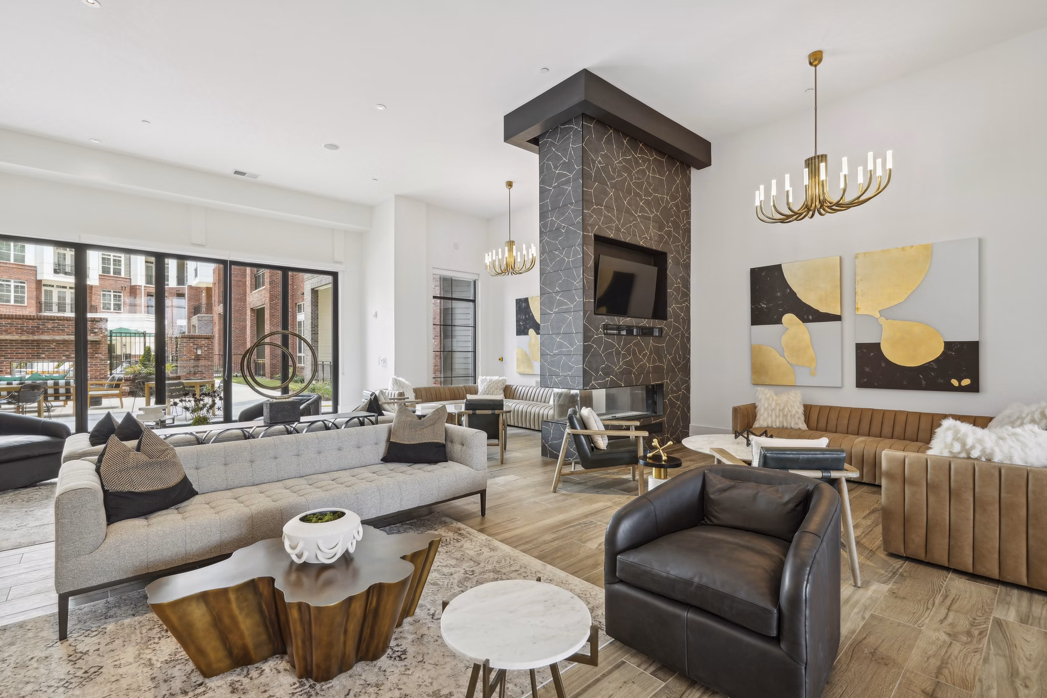 clubhouse at The Hartley at Blue Hill Apartments