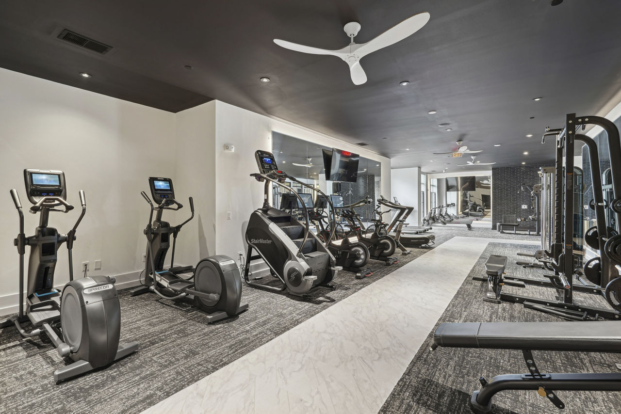 Gym at The Hartley At Blue Hill Apartments (1 of 2)