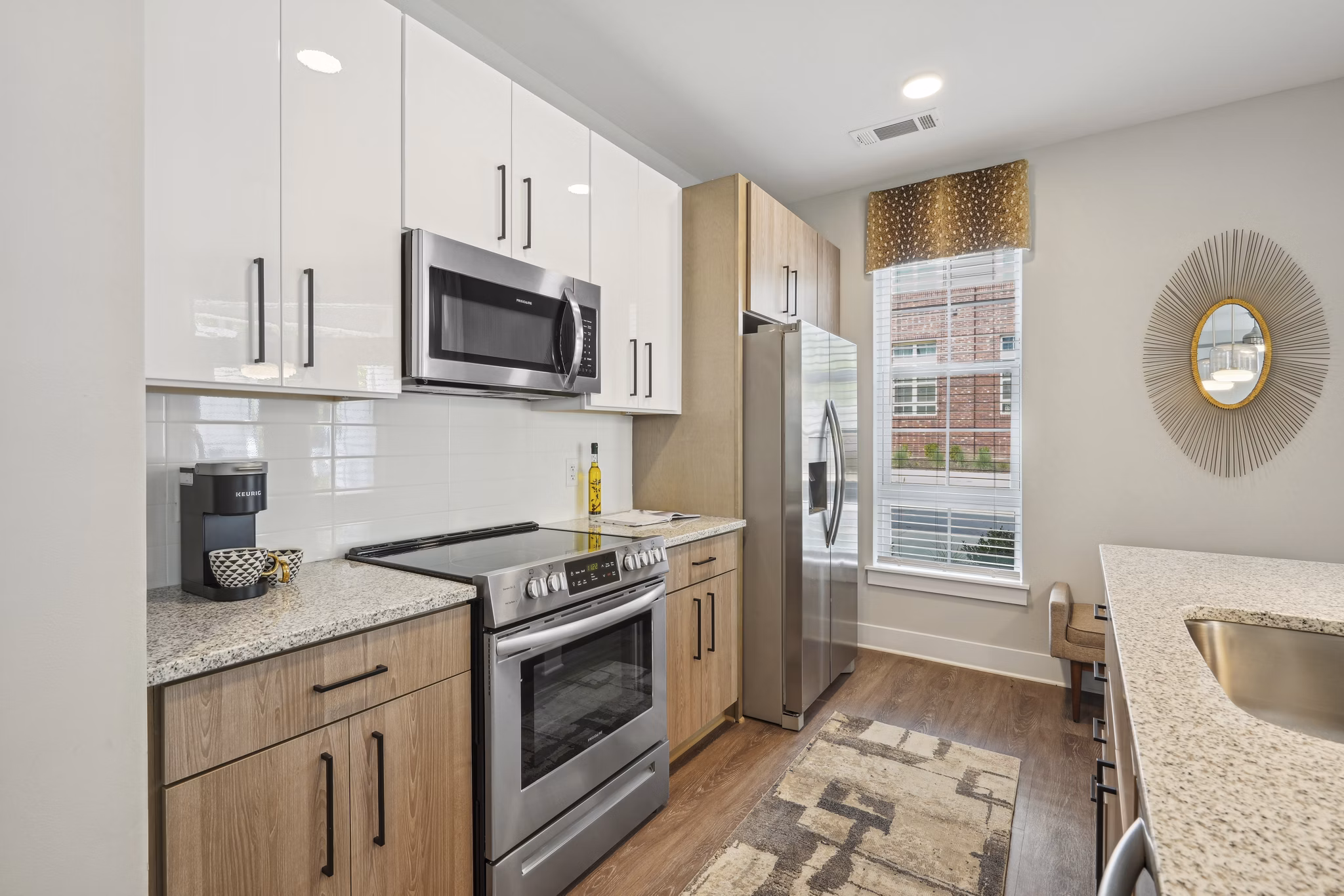 kitchen at The Hartley at Blue Hill Apartments