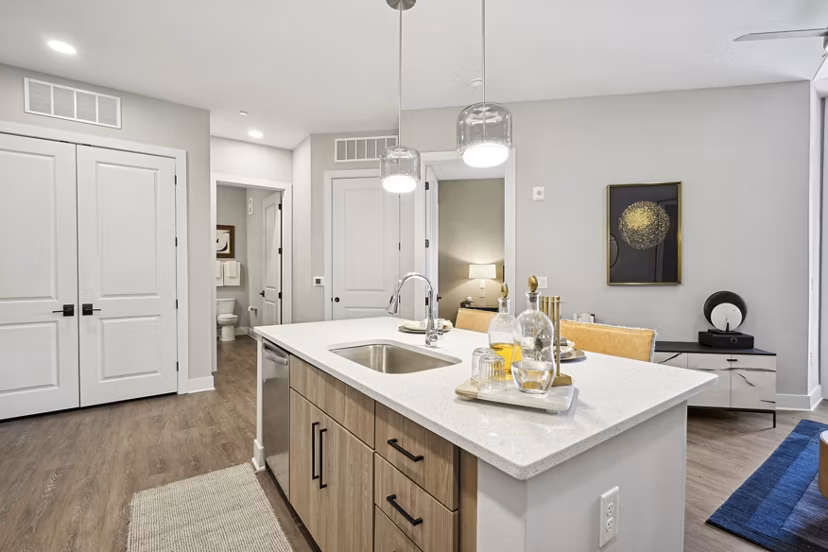 kitchen at The Hartley at Blue Hill Apartments
