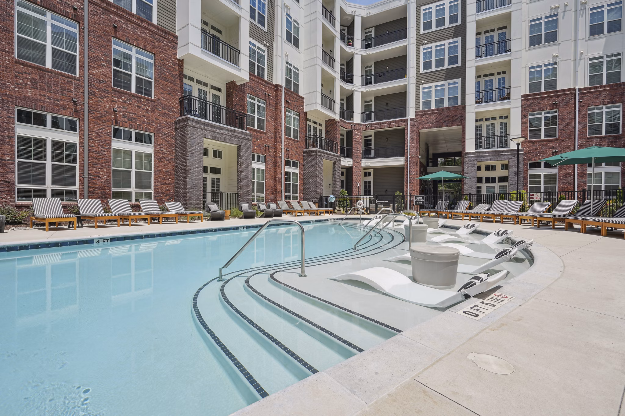 pool at The Hartley at Blue Hill Apartments