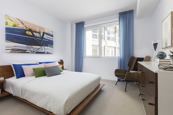 bedroom at The Triton Apartments