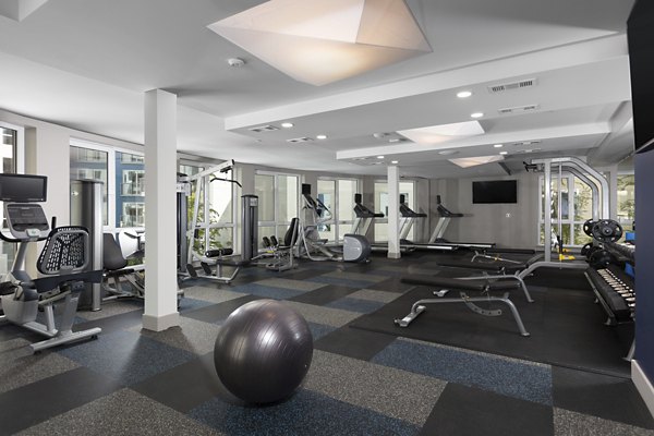 fitness center at The Triton Apartments