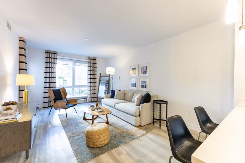 living room at The Triton Apartments