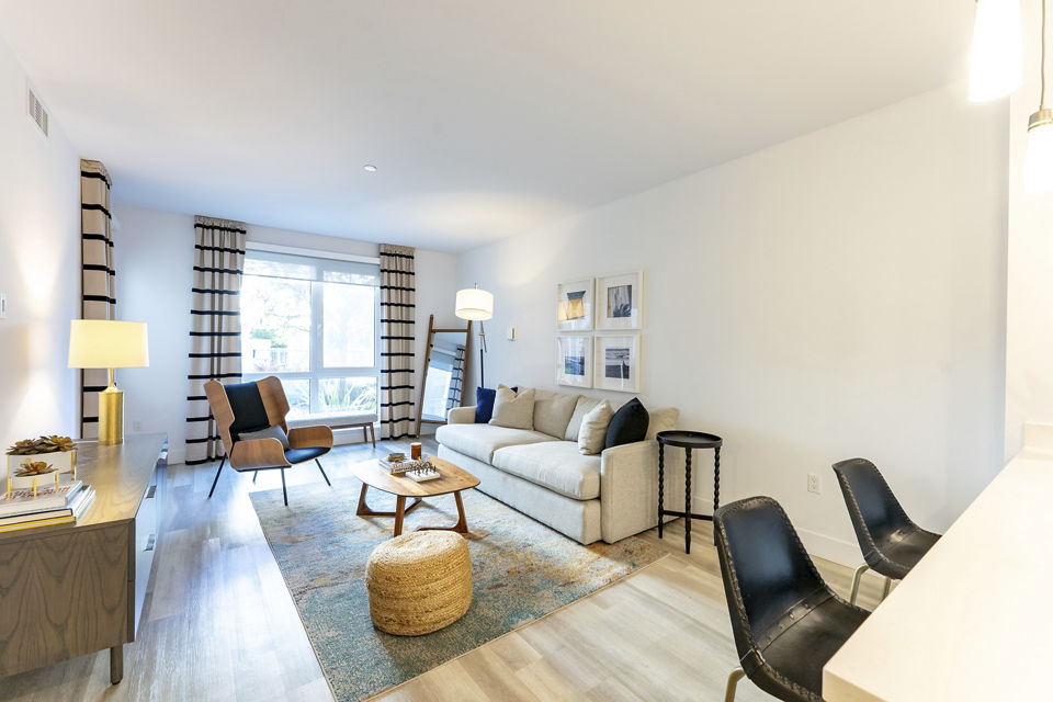 living room at The Triton Apartments