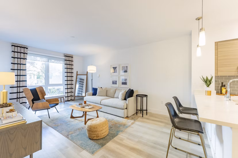 living room at The Triton Apartments