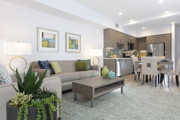 living room at The Triton Apartments