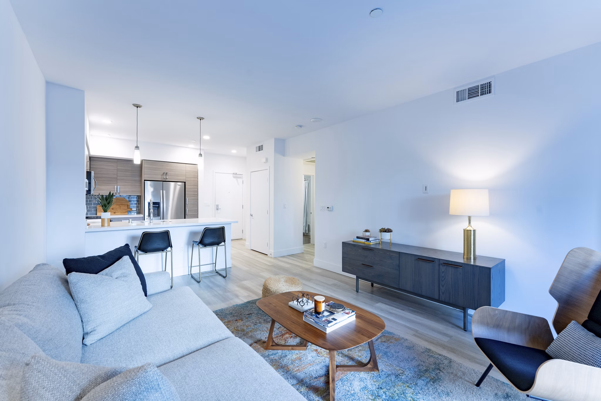 Living Room at The Triton Apartments