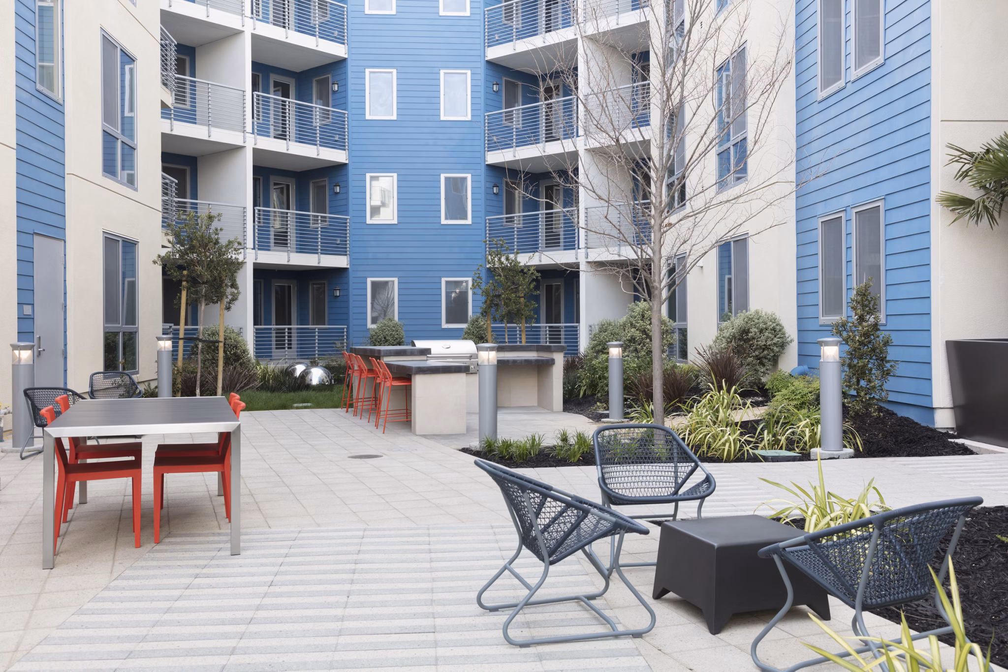 patio at The Triton Apartments