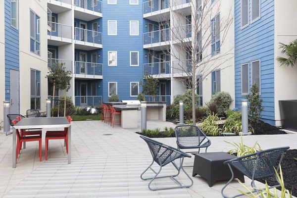 patio at The Triton Apartments