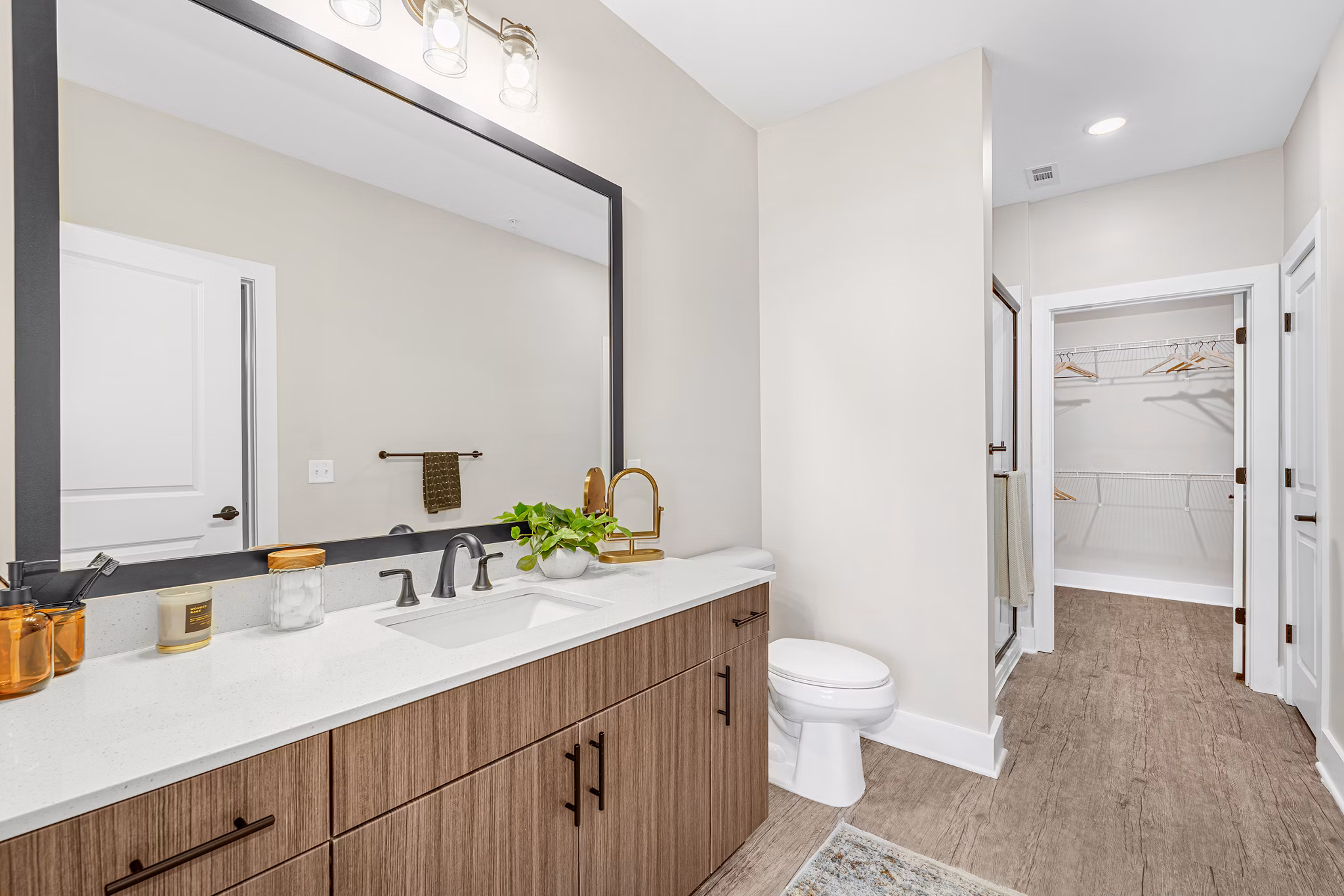 bathroom at Weller at the Preserve Apartments 
