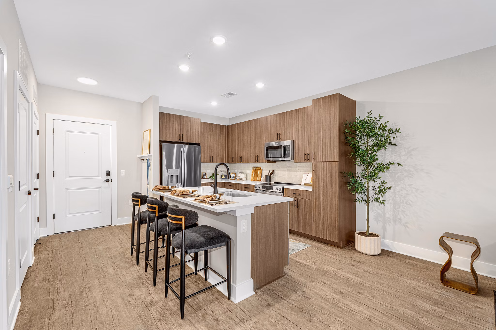 kitchen at Weller at the Preserve Apartments 