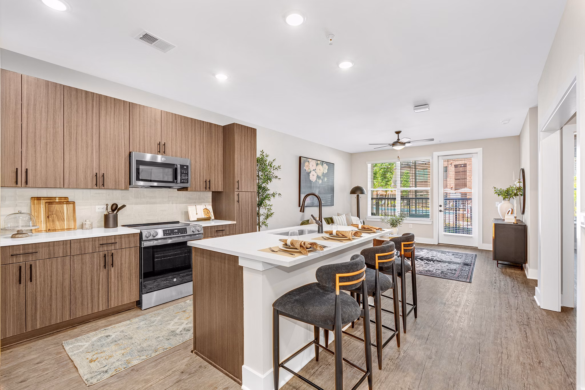 kitchen at Weller at the Preserve Apartments 