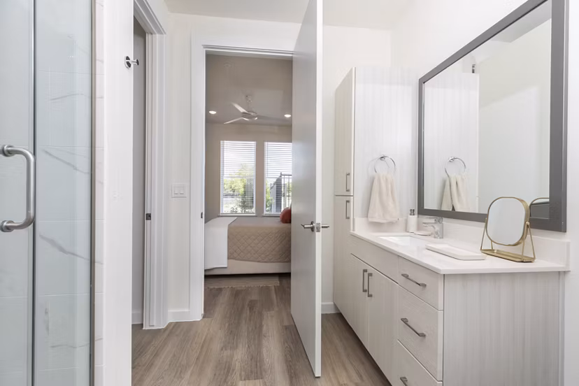 bathroom at COOP Farmers Market Apartments 