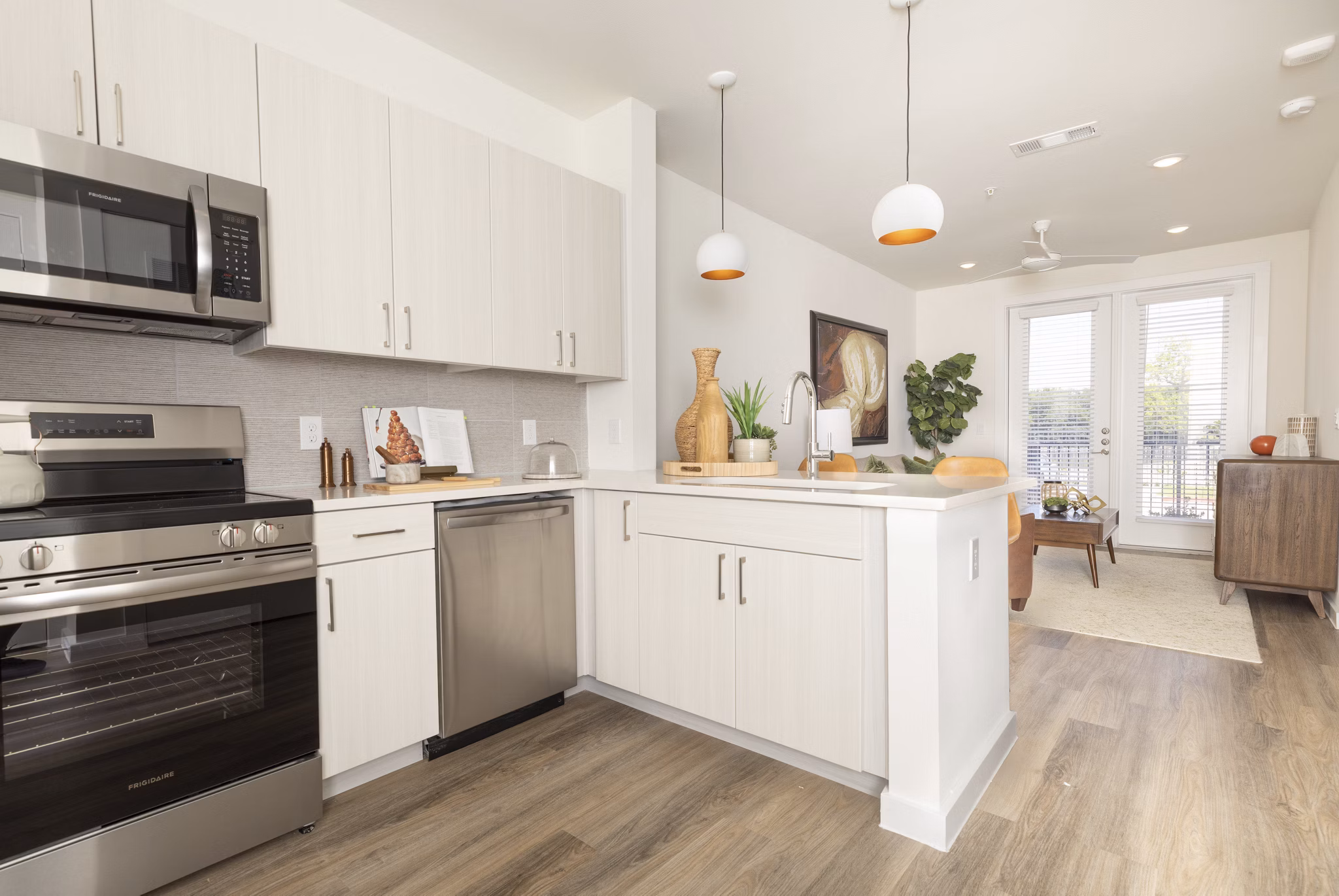 kitchen at COOP Farmers Market Apartments 