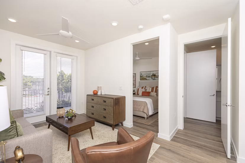living room at COOP Farmers Market Apartments 