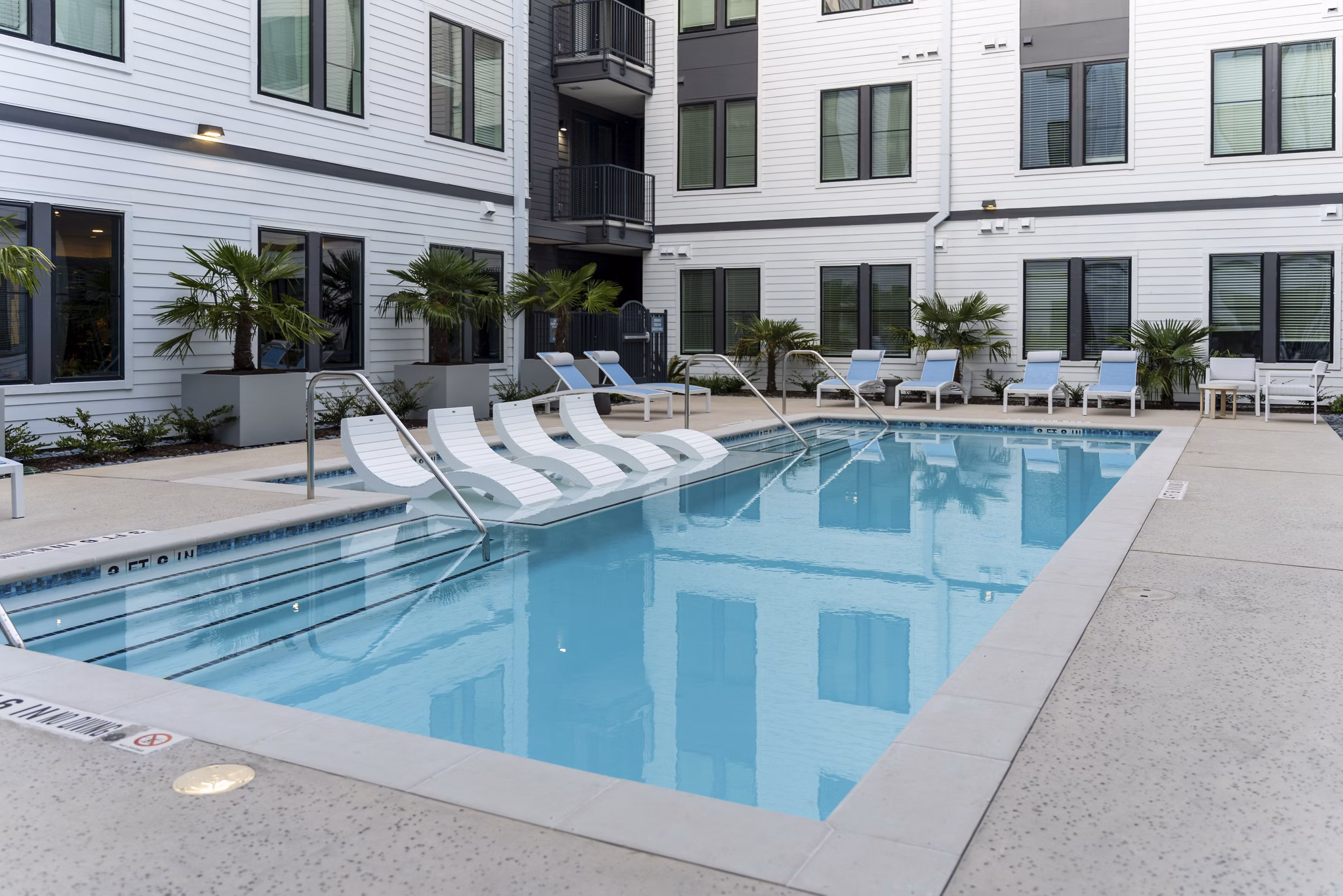 pool at COOP Farmers Market Apartments 