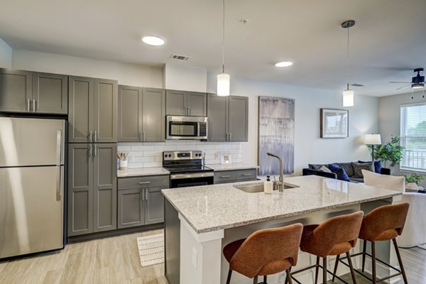 kitchen at Bend on Bluebonnet Apartments