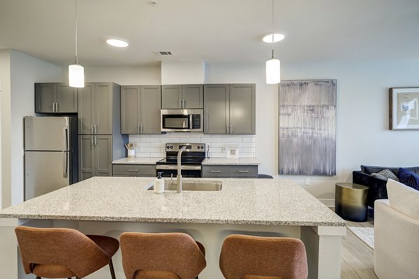 kitchen at Bend on Bluebonnet Apartments