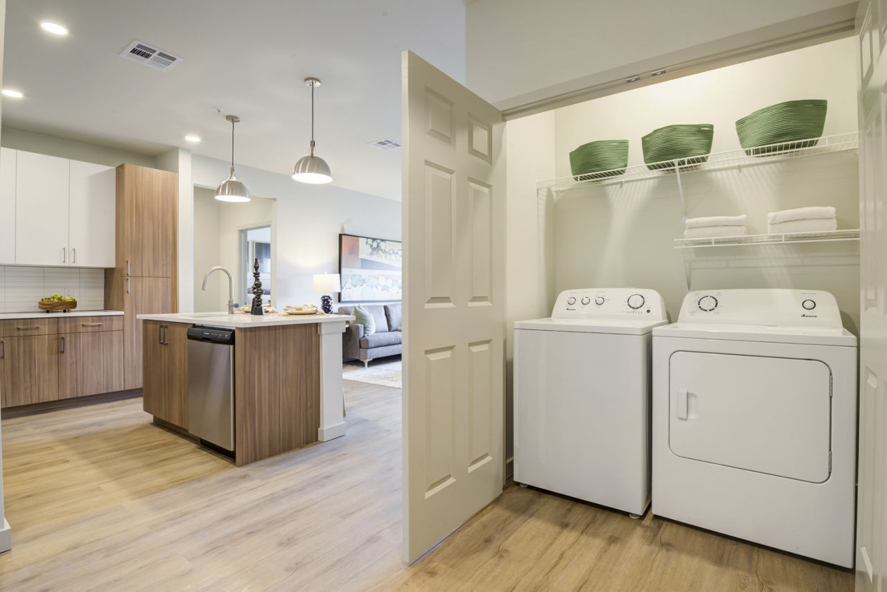Laundry room at Heritage Grove