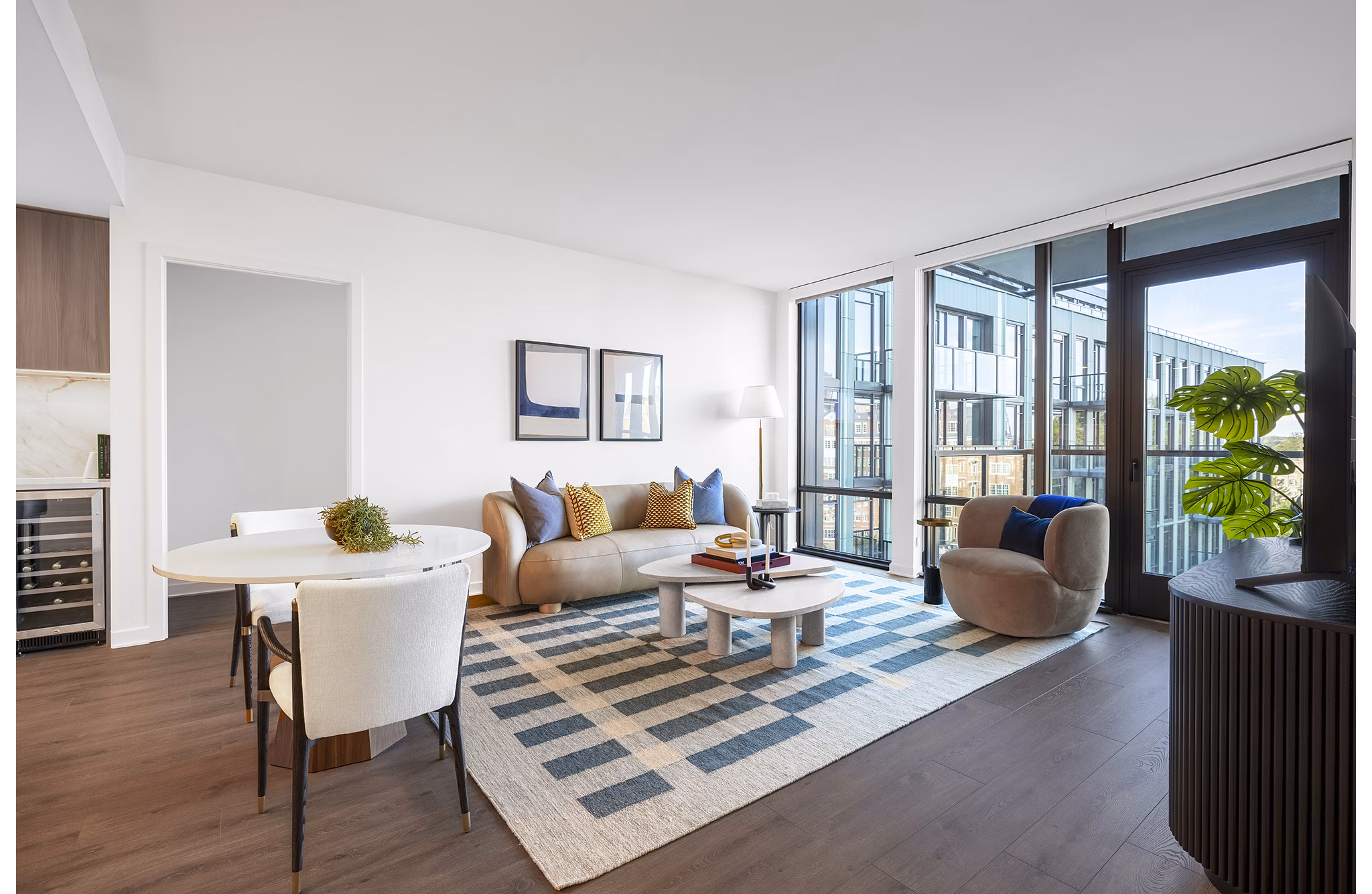 living room at Aerie Apartments