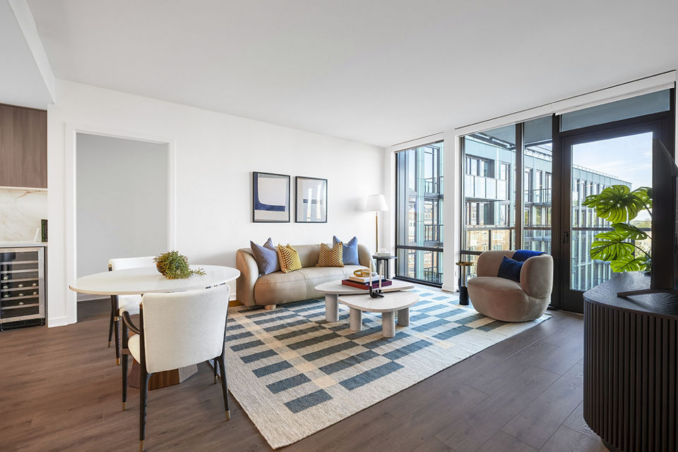 living room at Aerie Apartments