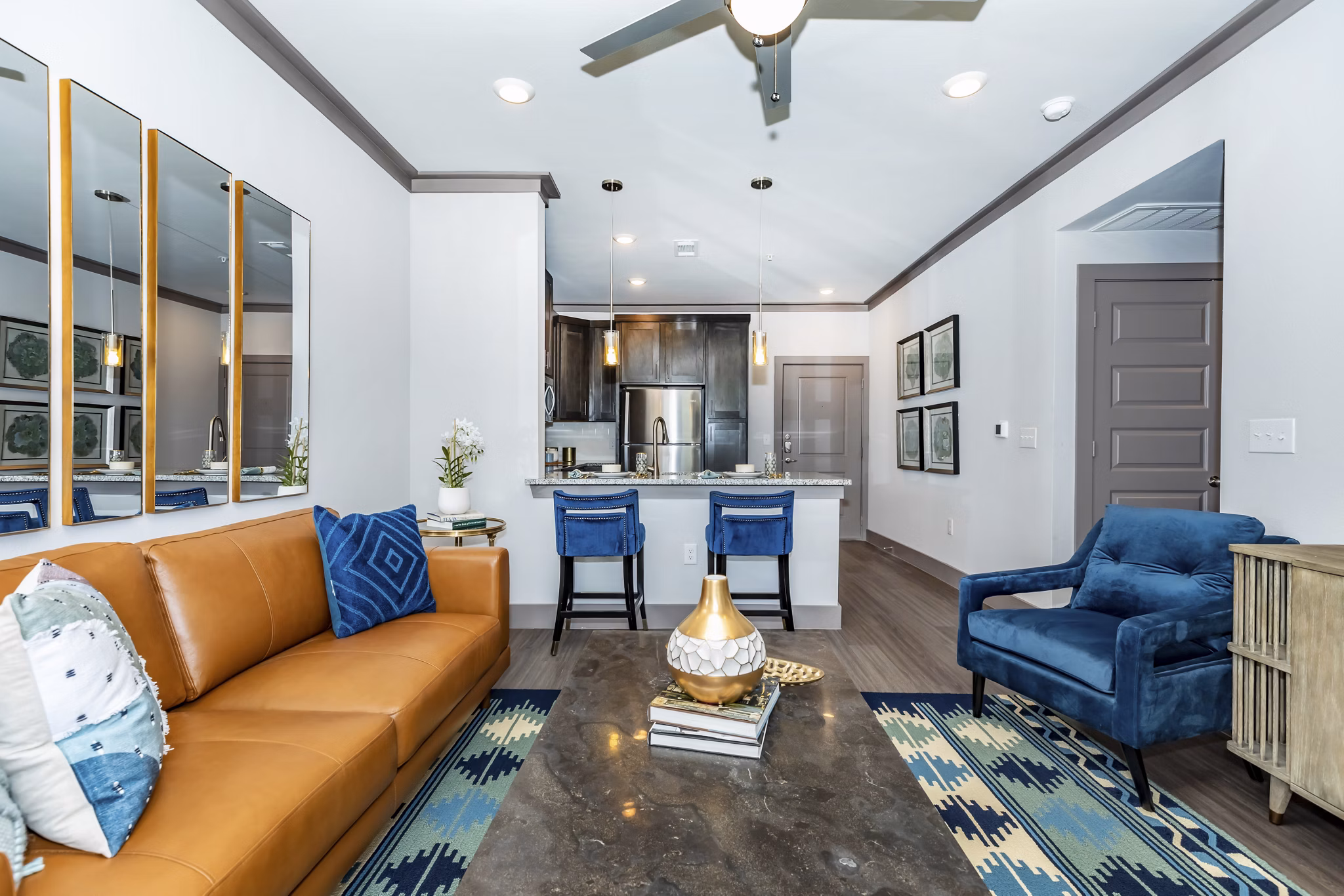 living room at Highbridge at Egret Bay Apartments
